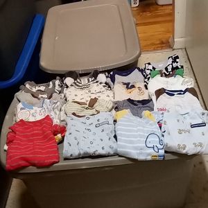 Newborn Footies Baby Boy Sleep N Play Outfits